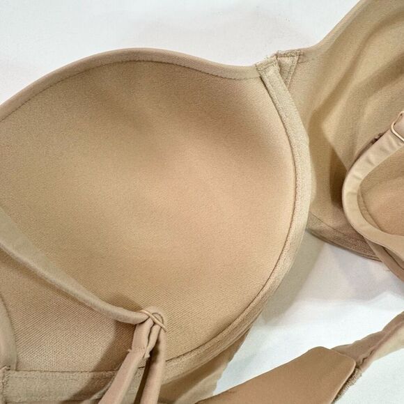 SKIMS Bra Women Size 32DDD Tan Clay T-Shirt Underwired Push-Up NWT Innerwear - Picture 2 of 6